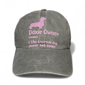 NEW Gray Doxie Owner Dog Hat